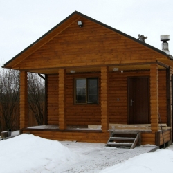 Wooden bathhouses, saunas