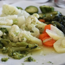 Boiled vegetables